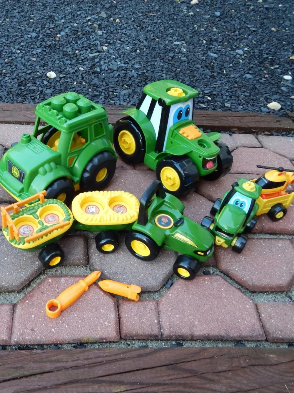 John Deere Lot of Toddler Young Boys Tractor Toys Vehicles Lot
